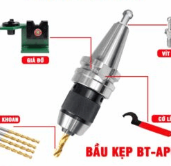 Bầu kẹp mũi khoan BT30-APU13, BT30-APU16 kẹp chắc chắn, độ chính xác cao