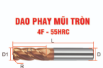 Mũi Dao Phay Bo R 4 Me Cắt Độ cứng 55HRC