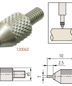 Kim đo đồng hồ so hình dẹp Mitutoyo phủ carbide